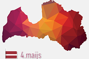 Sveicam Latvijas Republikas Neatkarības atjaunošanas dienā - 4. maijs apsveikums.